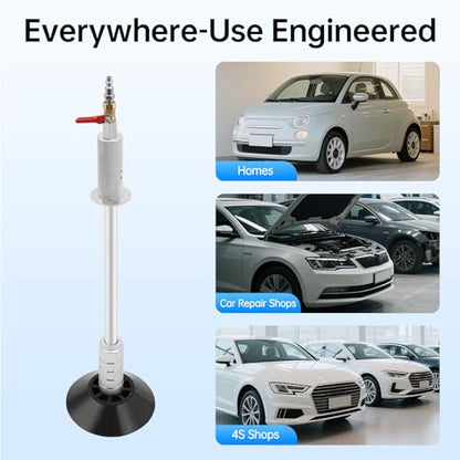Air Pneumatic Dent Puller Kit, 24.2" Slide Hammer with 3 Suction Cups (3.2" 4.7" 6.1"), Car Dent Repair Tool for Auto Body, Suction Cup Dent Puller for Paintless Dent Removal