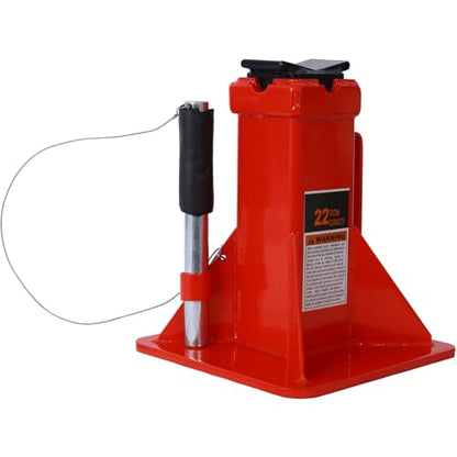 22 Ton (44,000 lbs) Car Jack Stands (1 Pair), Heavy Duty Pin Type Professional Car Jack Stand with Lock,Wide Base Safety Design for Cars, Trucks, SUVs, ATVs, UTVs, Red