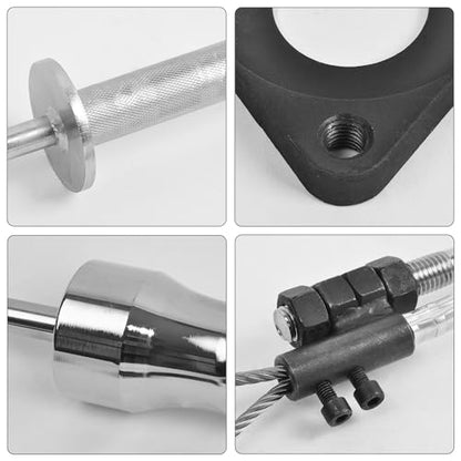 Inner CV Joint Puller Slide Hammer Front Wheel Drive Axle Half Shaft Removal Tool Kit Heavy Duty 10 Pounds Slide Hammer 63mm 48mm CV Joint Fork Adapter Attachments