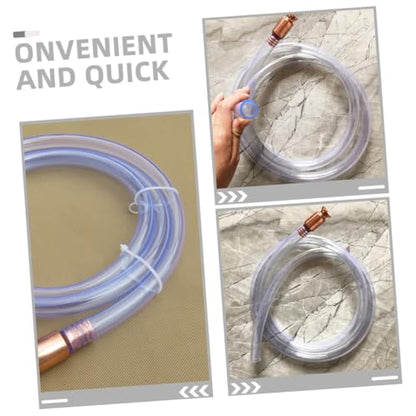 PRETYZOOM 1Set Efficient Fuel Transfer Siphon Pump Kit Oil Siphon Hose with Copper Head Versatile for Water and Oil User Friendly Design for Automotive and Household Use