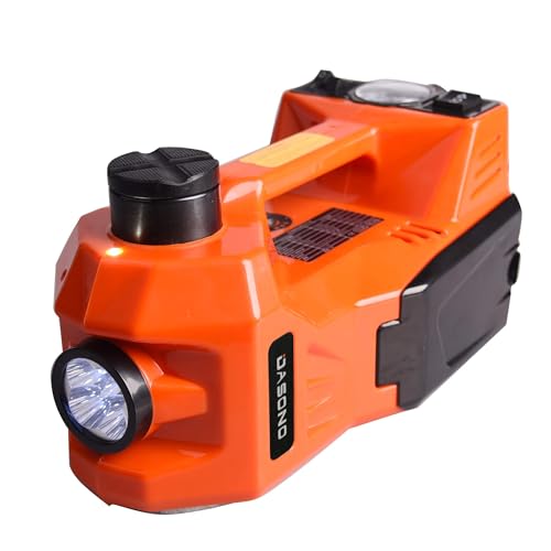 3-in-1 Multifunctional Portable Car Tire Repair Kit 5 Ton Electric Tire Lifting Auto Jacks Hydraulic Air Infatable Car Floor Jack LED Inflator Pump Electric Impact Wrench SUV Trunk Sedan Van