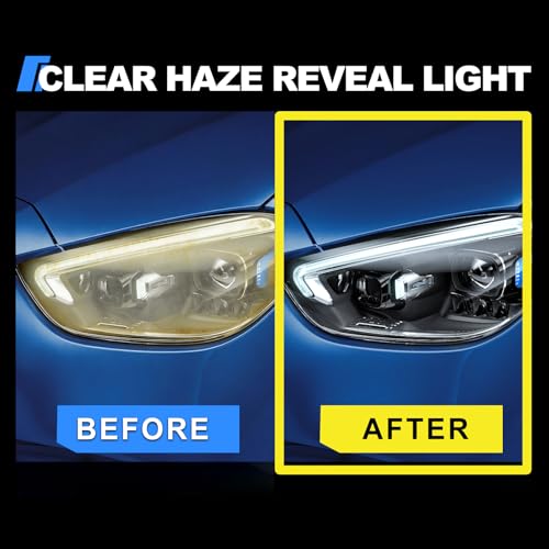 Advanced Car Headlight Restoration Kit: Ceramic Headlight Cleaner and Restorer Kit for Automotive Erase Yellowing & Oxidation - Car Light Cleaner Headlight Kit - Covers 4-5 Vehicle Treatments