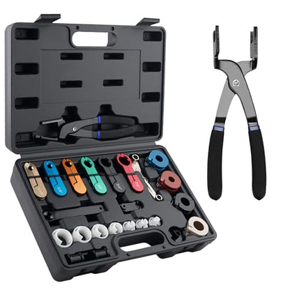 Master Quick Disconnect Tool Kit with Fuel and AC Disconnect Pliers Fuel Line Disconnect Tool Set AC Line Removal Tool (Black) - color: Black