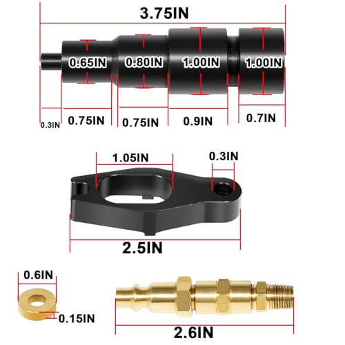9007A 9007 Compression Test Adapter (Used with J-6692-B Compression Test Gauge) Suitable for 24V Cummins 1998-1/2 to Current 5.9 6.7 Liter Diesel