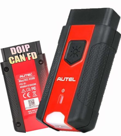 Autel MaxiVCI V200 Vehicle Communication Interface OBD2 Connector Bluetooth Adapter Work with MS906PRO MK906PRO TS ITS600 KM100 BT608 BT609 Wireless VCI200 Diagnostic DoIP CAN FD