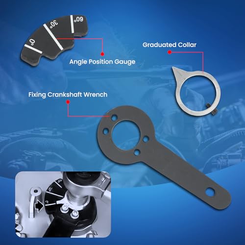 MOCA Engine Timing Alignment Crankshaft Timing Master Tool Engine Timing Tools Kit Compatible with BMW N62 N73 Engines, Fits for 02-06 for 545i, 06-10 for 550i & 650i, 02-05 for 745Li, 2006 for X5