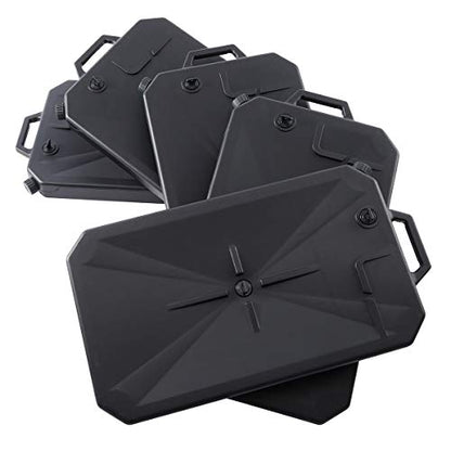 XFMT Motorcycle ABS Low Profile Oil Drain Pan W/Support Universal Fits For Harley Davidson Honda Yamaha Kawasaki (5) - color: 26"(Pack of 5)
