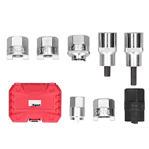 Suspension Strut Nut Socket Set Durable 8 Piece Car Repair Tool Kit for Shock Absorber Strut Removal and Assembly Suitable for Most Vehicles Including MK2