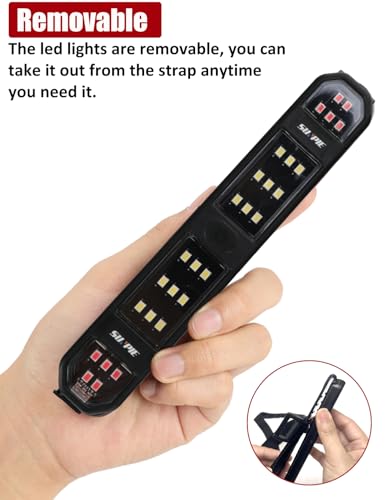 SUNPIE UTV Dome Light Battery Powered SXS Interior Lights Upgrade Button Wireless Roll Bar Magnetic LED Lighting for RZR Talon/Pioneer CanAm(All Model) Teryx/Mule Yamaha ATV SUV for Night Visibility - color: 1 PC of White and Red
