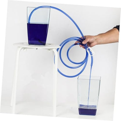 NUOBESTY Manual Suction Hose Set for Car Oil and Water Transfer, Handheld Siphon Pump with Vehicle Guide Oil Tube, Multipurpose Water Suction Kit for Automotive and Home Use