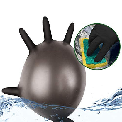 Nitrile Disposable Gloves Pack of 100, Latex Free Safety Working Gloves for Food Handle or Industrial Use - size: Large (Pack of 100)