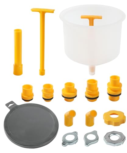 No Spill Coolant Funnel Kit,Car Accessories Radiator Funnel Burping Kit,Automotive Replacement No-Spill Vehicle Radiator Filling Funnels Bleeder with Adapters,Suitable for Most Sedans,SUVs