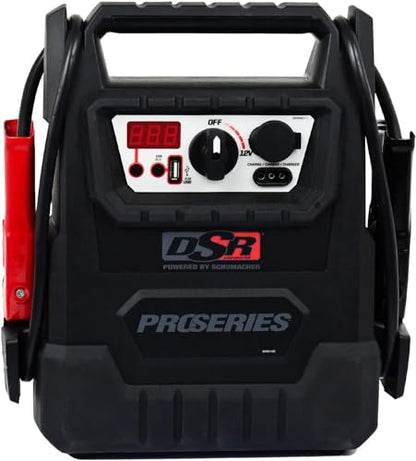 Schumacher Electric DSR ProSeries Car Battery Jump Starter, Maintainer & Portable Power Station - 12V 2000 Peak Amps & 400 Cranking Amps - with DC & USB Charging Ports - DSR157 - style: DSR157