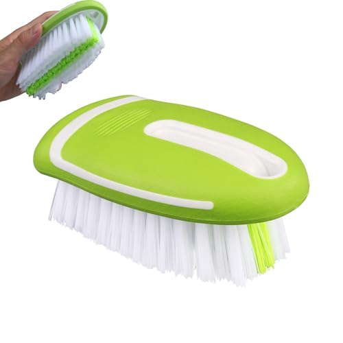 Carpet Cleaning Brush & Upholstery Brush Set, Hard Bristle Carpet Scrub Brush, Rug Brush, Couch Cleaner Brush, Fabric/Leather Detail Brush for Car, Home & Outdoor Furniture (Green) - color: Green