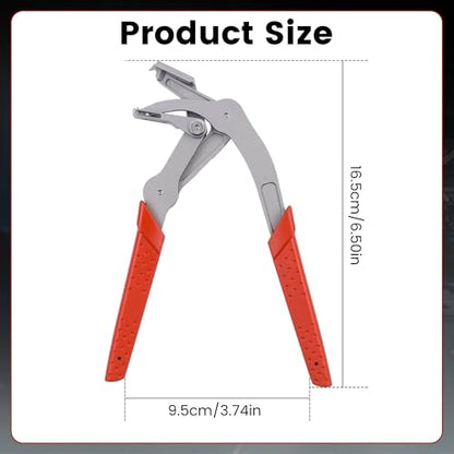 Car Clip Pliers, Professional Auto Trim Removal Tool Ergonomic Panel Clip Pliers for Automotive Plastic Fasteners, Push Pin & Door Clip Removal, Rust-Resistant Alloy Steel for Damage-Free Disassembly - color: Red