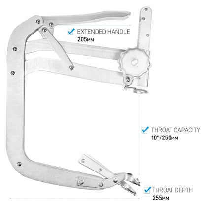 SMOTIVEPRO Heavy Duty 10inch Valve Spring Compressor Tool Universal Automotive Engine Valve Spring Removal Tool for Cars Trucks and More - size: Heavy Duty 10inch Valve Spring Compressor