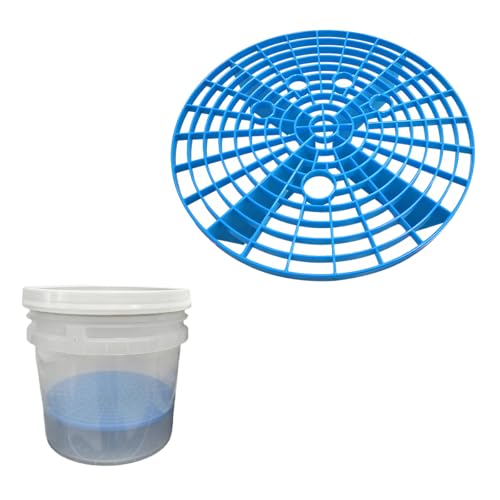 Yourkar 2 PCS Car Wash Bucket Inserts, Plastic Vehicle Wash Bucket Insert Detail Grit Trap, Auto Wash Dirt Collectors Fits 12 Inch Diameter Bucket, Universal Car Accessories (Blue, 1PCS) - color: Blue, 1pcs