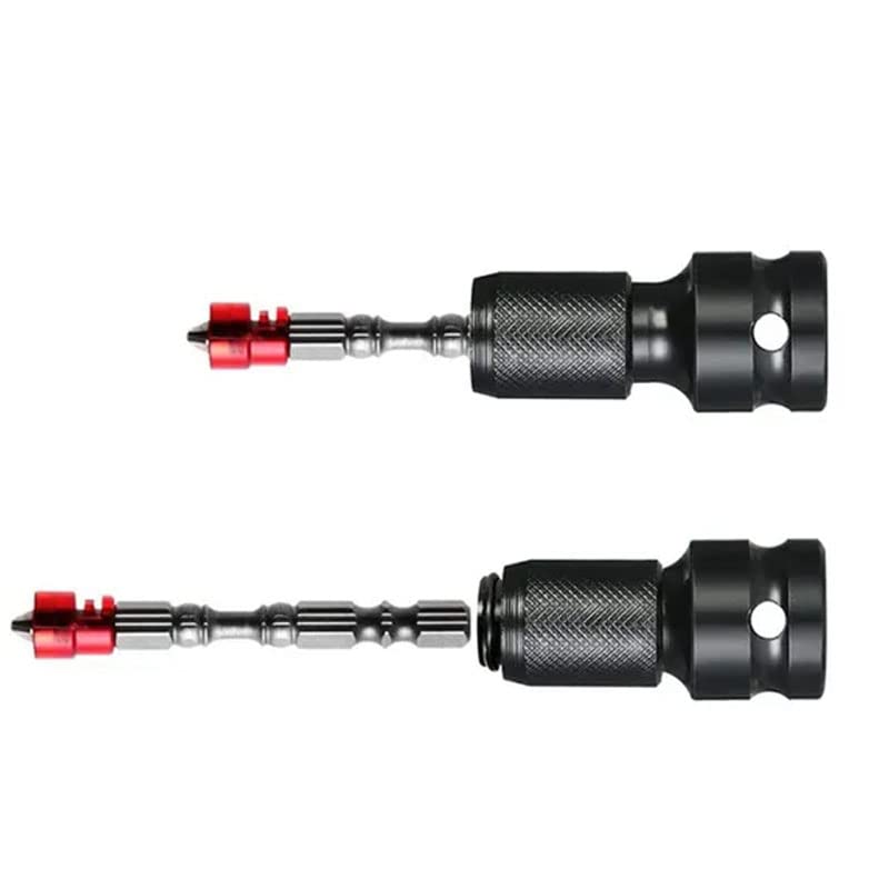Acxico 4 Pcs Ratchet Socket Wrench Adapter 1/2 Inch Square To 1/4 Inch Hex Stonego Ratchet Spanner Converter Heavy Electric Wrench Connector