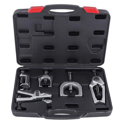 maXpeedingrods 5 Pcs Front End Service Set, 5-in-1 Ball Joint Separator, Pitman Arm Puller, Tie Rod End Tool Set, Splitter Removal Kit for Suspension Maintenance - size: 5 Pcs