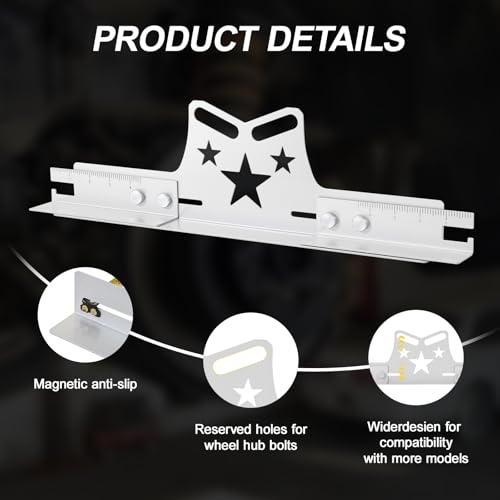 COOLWOLF Wheel Alignment Tool Plates,2-Pack,Toe Alignment Tool,3 in 1,Wheel Alignment Tool Kit for Toe Angle and Camber Angle,DIY,Alignment Tool Plates for Car,Truck,SUV,ATVs（Adjustable）
