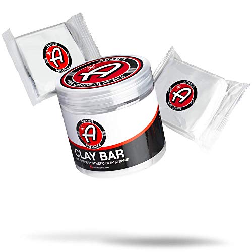 Adam's Polishes Fine Grade Clay Bar - Removes Debris & Dirt from Vehicle for Paint, Glass, Trim, Wheels | Add Shine, Gloss & Restore Depth of Color - size: Jar