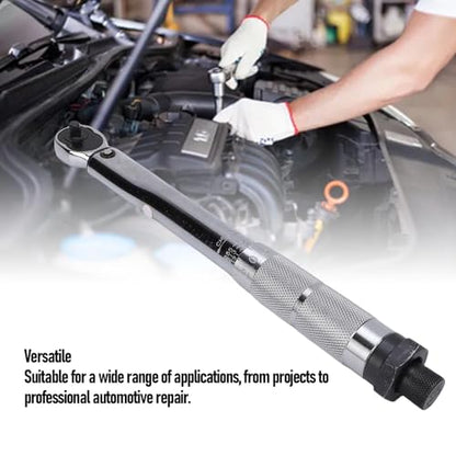 1/4 Inch Drive Click Torque Wrench, 5 to 25Nm High Precision Torque Wrench, Adjustable Pre Set for Car, Bike Maintenance