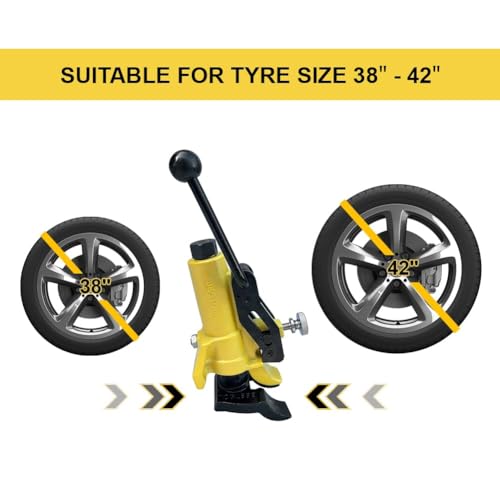 Manual Tire Bead Breaker with Handle and Rubber Pad, Tire Change Tool for Aluminum Alloy Hubs
