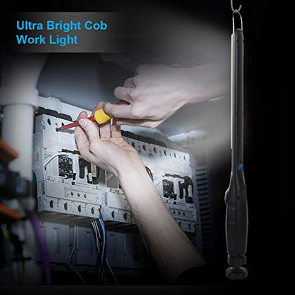 LED Work Light 800 lumens 3300mAh Rechargeable Work light Magnetic Flashlight COB Work Light Handheld Portable Worklight Inspection Light for Car Repair Machine Garage Emergency(2 pack) - size: 2 Pack