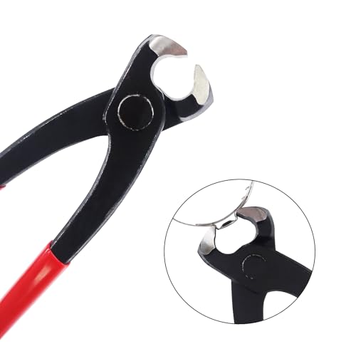 CV Boot Clamp Pliers Tool with 30 Pcs CV Boot Clamp Kit, 15PCS Large and 15PCS Small, Universal Adjustable Axle Clamps Tool Kit