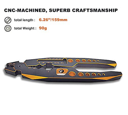 RC Shock Absorber Pliers Aluminum Alloy 4 in 1 RC Crawler Multifunction Pliers Tool RC Rod Ends Disassemble Tool for Traxxas HSP Car Black Gold - color: Black Gold