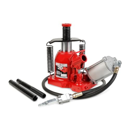 AFF 20 Ton Bottle Jack - Manual & Air Assist Hydraulic Jack for Lifting Heavy Trucks & Equipment - Super Duty - size: 20 Ton Capacity, style: Low Profile
