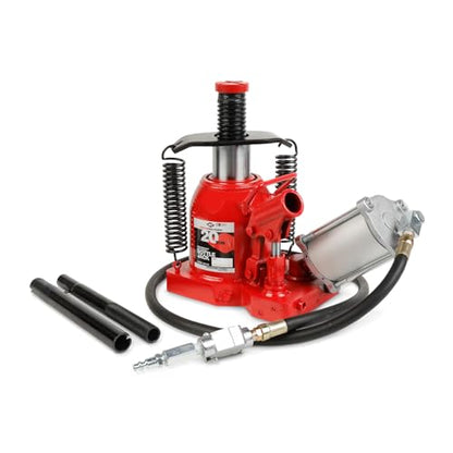 AFF 20 Ton Bottle Jack - Manual & Air Assist Hydraulic Jack for Lifting Heavy Trucks & Equipment - Super Duty - size: 20 Ton Capacity, style: Low Profile