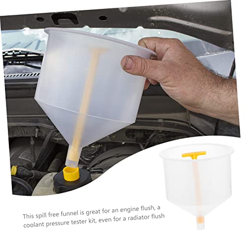 Luxshiny 15-Piece Spill Proof Radiator Coolant Filling Funnel Kit Automotive Coolant System Tool Anti-Spill Design for Efficient Fluid Transfer and Leak Prevention