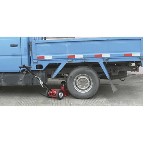 Strongway 35-Ton Quick Lift Air/Hydraulic Service Floor Jack | Quick setup, controlled vehicle service, heavy shop use, stable positioning, durable steel construction - size: 35 Ton