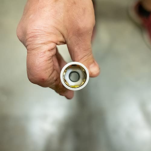 OEMTOOLS 25566 19MM Lug Nut Socket, 1/2" Drive 19mm Socket for Wheel Service, Non-Marring Sleeve, Thin Wall, CR-MO Steel for Impact Tools, 400 Ft-Lb Max Torque - size: 19mm (1 Piece)