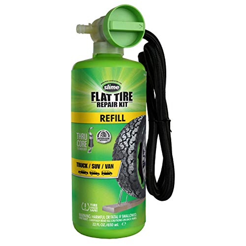 Slime 10189 Sealant Replacement Cartridge Only for The Truck Flat Tire Repair Kit, 22oz - style: Truck Refill