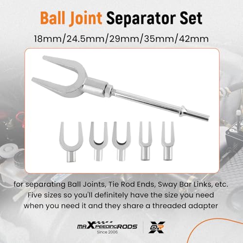 maXpeedingrods Air Hammer Kit, 25 PCS Multi-functional Pneumatic Hammer Piece Chisel Set, 2100 BPM Ball Joint Separator Set, Air hammer Bits, Quick Change Retainer Air Hammer with Shovel Heads