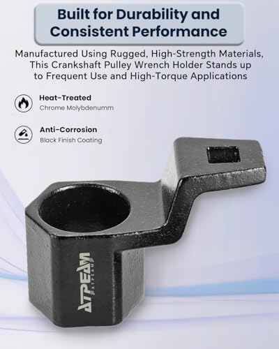 ATPEAM Crank Arm Removal Tool Crank Arm Tool for 1/2" Drive for Honda and Acura Engines (50mm Crankshaft Pulley Wrench) - size: 50mm Crankshaft Pulley Wrench