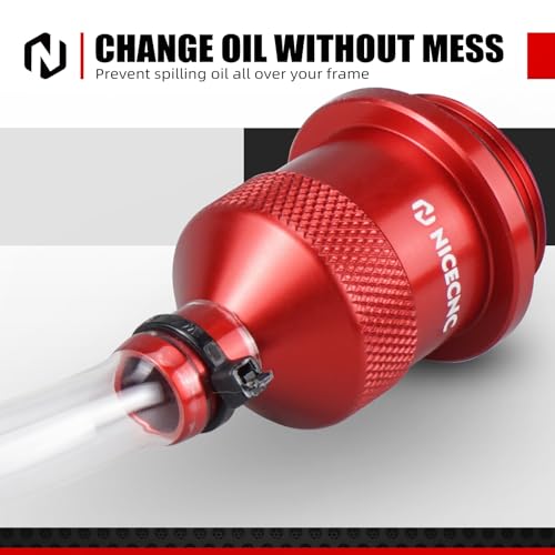 NICECNC Motorcycle Oil Drain Tool Kit 25cm Length Red | Compatible with Honda CRF450 R RX RWE L RL X 2017-2023