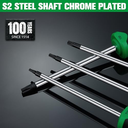 SK 5-Piece Star Screwdriver Set, Magnetic Screwdriver Set, S2 Steel, SureGrip Handle - style: Star