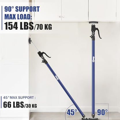 XINQIAO Cabinet Jacks for Installing Cabinets, Heavy Duty Third Hand Tools Adjustable Support Pole from 23.6 IN to 45.3 IN, 2 PCS - size: 23.6"-45.3" 2PC