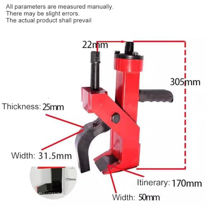 INTBUYING Manual Tire Bead Breaker with Patented Handle Adjustable Hammer Tire Remover Heavy Duty Tires Car Repair,Red
