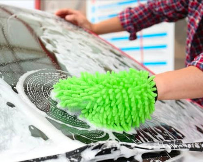 3-Pack Premium Microfiber Car Wash Mitt & Dusting Gloves – Ultra Absorbent, Scratch-Free & Lint-Free Cleaning Mitts for Car, Home, Interior & Household Use. Super Soft Multipurpose Cleaning Set