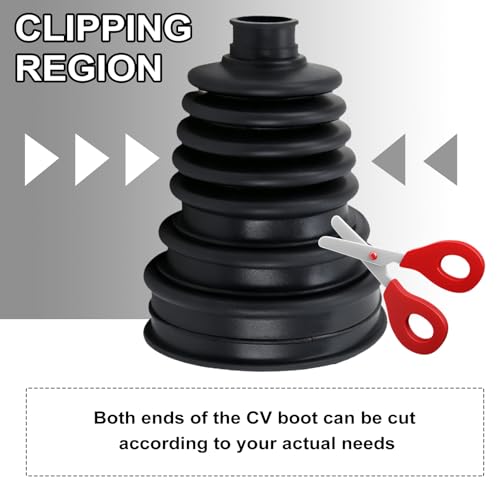 2PCS CV Boot Repair Kit with Expander Tool & Clamps, Silicone CV Axle Boot Repair Kit for for Protect Axle, Universal CV Joint Boot Dustproof and Waterproof Fits for Most Cars