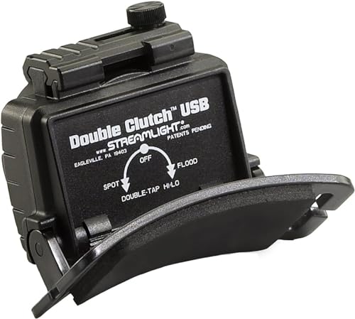 Streamlight 61603 Double Clutch 125-Lumen 1,700-Candela Headlamp, Black - color: Black, style: Rechargeable System