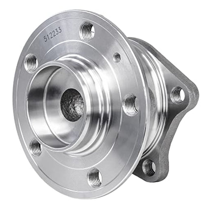 Detroit Axle - Pair Rear Wheel Bearing and Hubs Assembly for Volvo S60 2001-2009, S80 1999-2006, S70 2001-2007, FWD Only, 512233 - style: 512233 x2/Pair