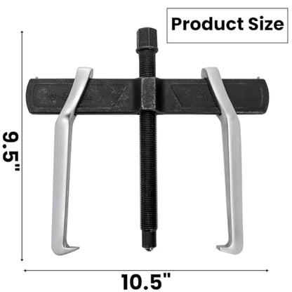 Tlence 2-Jaw Gear Puller, 10 Inch Two Claws Puller Tool, Adjustable Steel Bearing Pulling Device, Heavy Duty Removal Pulleys, Separate Lifting Device for Flywheel Industrial Use, DIY Projects
