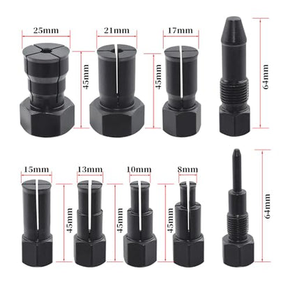 10Pcs Motorcycle Bearing Extractor Puller Tool Kit for 8-25mm Bearings | Professional Blind Hole Inner Bearing Extractor & Removal Tool Set, Suitable For Various Motorcycle Wheel Bearings