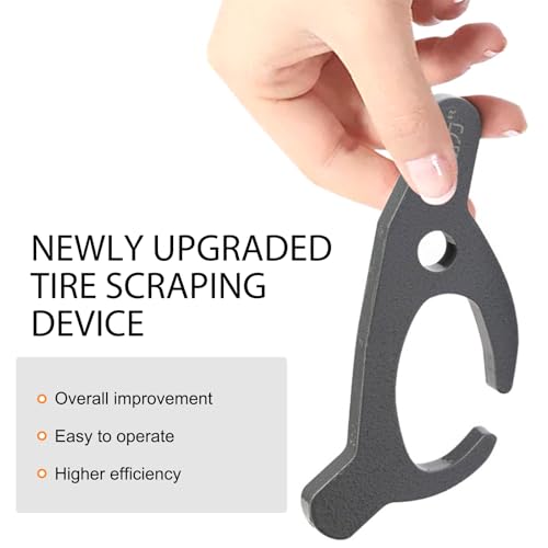 2 PCS Tire Bead Breaker, Stainless Steel Tire Bead Holder, Anti-Slip Tire Changing Tool, Universal for Motorcycle Motorbike Dirt Bike Scooter ATV (Silver)