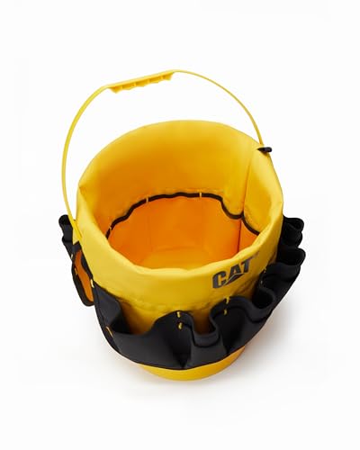 Caterpillar Bucket Tool Organizer, 5 Gallon Organizer, Tool Storage, Bucket Tool Caddy Organization for Garden, cat Tool Bag, Caterpillar Tools